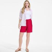 Lands' End Women's Ready To Go Tie Waist Shorts in Pink | Size: 18