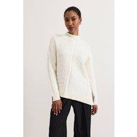 Phase Eight Women's Casey Cable Knit Jumper in Off-White | Size: XS