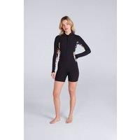 Animal Women's 'Soleil' Stretchy Comfortable Lightweight Shorty Wetsuit Swimsuit 1mm in Jet Black | Size: 12