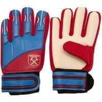 West Ham United FC Crest Goalkeeper Gloves in Dark Red | Size: 5-10 Years
