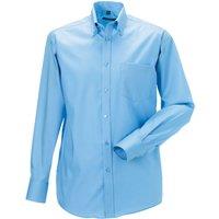 Russell Men's Collection Long Sleeve Ultimate Non-Iron Shirt in Light Blue | Size: 17.5 in
