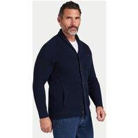 Raging Bull Men's Button Up Shawl Cardigan in Navy | Size: 3XL