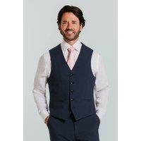 Dobell Men's Mid Blue Waistcoat | Size: XL