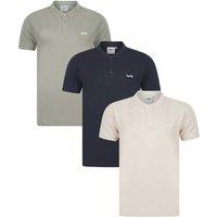 Tokyo Laundry Men's 3-Pack Embroidered Logo Polo Shirt in Navy | Size: Large