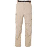 Trespass Men's Rynne B Mosquito Repellent Cargo Trousers in Light Beige | Size: XS