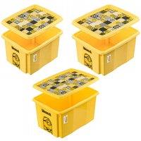 Keeeper Minions Turning Stacking Box 15L, 24L & 30L Set - Yellow