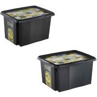 Keeeper Minions Turning Stacking Box 15L & 24L Set - Black