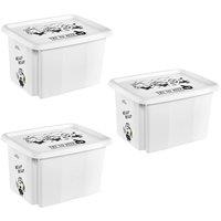 Keeeper Minions Turning Stacking Box 15L, 24L & 30L Set - Grey