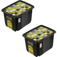 Keeeper Minions Turning Stacking Box 30L & 45L Set - Black