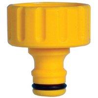 Hozelock 2158 Male Threaded Tap Connector 1In Bsp Female Thread in Yellow