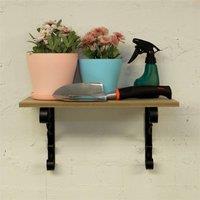 St Helens Shelf Mount Bracket - Pack of 2 in Black