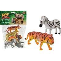 KandyToys Wild Animal Toy Figures Pack of 6