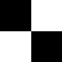 Arthouse Floor Tile Plain 30.5x30.5cm Black & White 10 Tiles Per Pack | Size: 30.5x30.5 cm