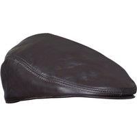 Infinity Leather Leather Peaky Blinders Newsboy Flat Hat in Brown | Size: XL