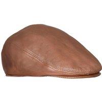Infinity Leather Leather Peaky Blinders Newsboy Flat Hat in Tan | Size: Medium