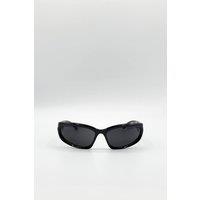 SVNX Racer Style Sunglasses with Black Lenses