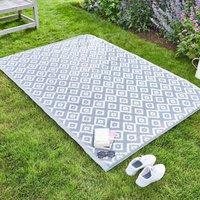 Marco Paul 210cm x 150cm Outdoor Alfresco Rug - Shiraz Slate in Grey | Size: 150 cm x 210 cm