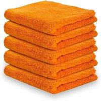 ATEK Microfiber Cloth Pack of 5, 40 x 40cm Multifunctional Reusable Cleaning Cloths Lint Streak Free Washable Ultra Absorbent Duster