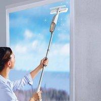 Clarsen 3-in-1 Window Spray Mop with Microfibre Cloth & Squeegee