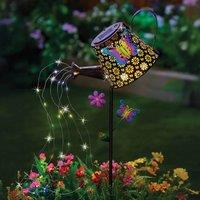 Gainsborough Multi-Colour LED Solar Watering Can Stake Light, H95 x W28 x D15cm