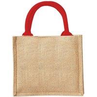 Westford Mill Jute Mini Gift Bag (6 Litres) Pack of 2 in Natural