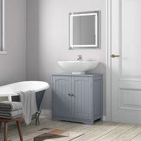 MCC Direct Undersink Bathroom Cabinet with shelves - Colarado in Grey