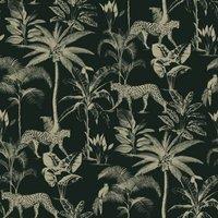 Rasch Savannah Cheetah Wallpaper in Black