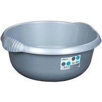 Casa Round Washing Up Bowl Silver 36cm in Grey