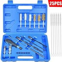Ventryn 25PCS Diesel Injector Seat Cleaning Brush Tool Engine Injectors Kit in Blue