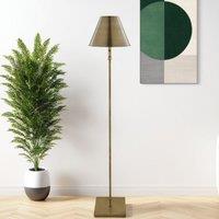 Pagazzi Lustre Antique Brass Led Rechargeable Floor Lamp in Gold