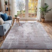 Livabliss Wanderlust Abstract Modern Marble Living Dining Rug in Light Grey | Size: 160 cm x 220 cm