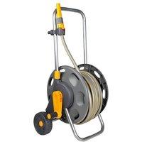 Hozelock 2434 60M Assembled Hose Cart & 30M Of 12.5Mm Hose in Grey