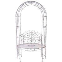 Ascalon Design Ltd Arbour Bench - L105 x W64 x H202 cm - Antique Grey