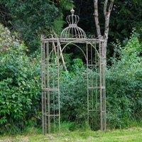 Ascalon Design Ltd Ornate Archway - L153 x W62 x H290 cm - Antique Blue Rust in Grey