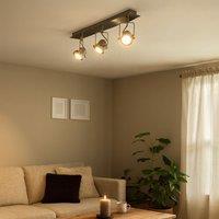 Pagazzi Sage Satin Nickel 3 Light Ceiling Spotlight Bar in Silver