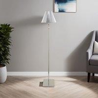 Pagazzi Lustre Polished Chrome Led Rechargeable Floor Lamp in Silver