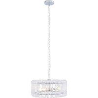 Pagazzi May 3-Light Chrome Ceiling Pendant in Silver