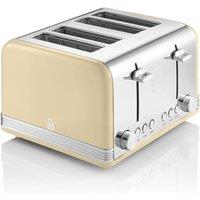 Swan 4 Slice Toaster in Cream