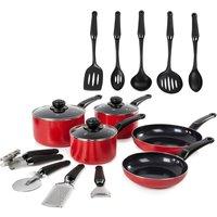 Swan 14 Piece Pan & Tool Set in Red | Size: A