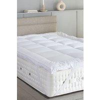 Soak&Sleep Soft as Down Microfibre with Silk Mattress Topper in White | Size: King
