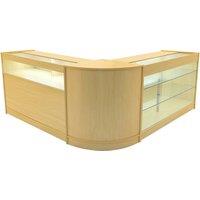 Monstershop Triton LED Shop Counter Set K1500, B1500 & CM60 - Maple in Beige