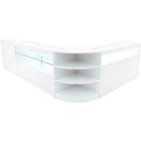 Monstershop Europa LED Shop Counter Set B1500, C1500, TB60 & LM60 - White