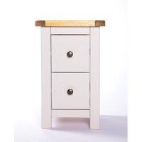 Cabinet Bits Argenta 2 Drawer Petite Bedside Table in Light Grey