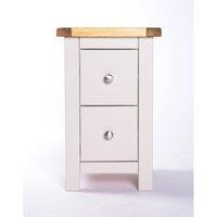 Cabinet Bits Argenta 2 Drawer Petite Bedside Table in Light Grey