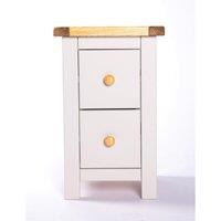 Cabinet Bits Argenta 2 Drawer Petite Bedside Table in Light Grey