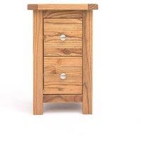 Cabinet Bits Trivento 2 Drawer Petite Bedside Table in Natural