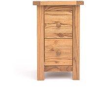 Cabinet Bits Trivento 2 Drawer Petite Bedside Table in Natural