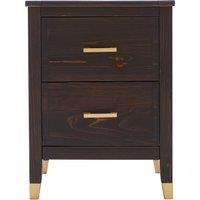 Cabinet Bits Palazzi 2 Drawer Bedside Table in Brown