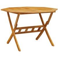 Berkfield Home Folding Garden Table 110x75 cm Solid Wood Acacia | Size: 110x75 cm