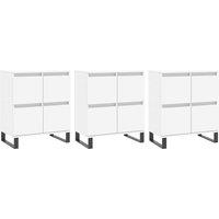 Berkfield Home Sideboards 3 pcs White Engineered Wood